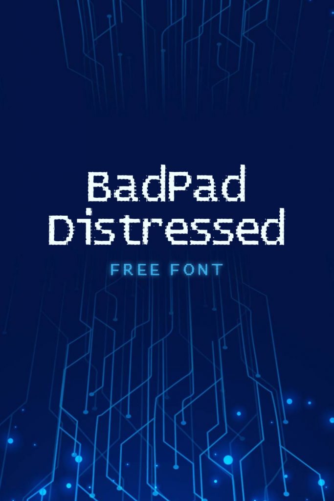 MasterBundles Free BadPad Distressed Font Modern Pinterest Collage Image.