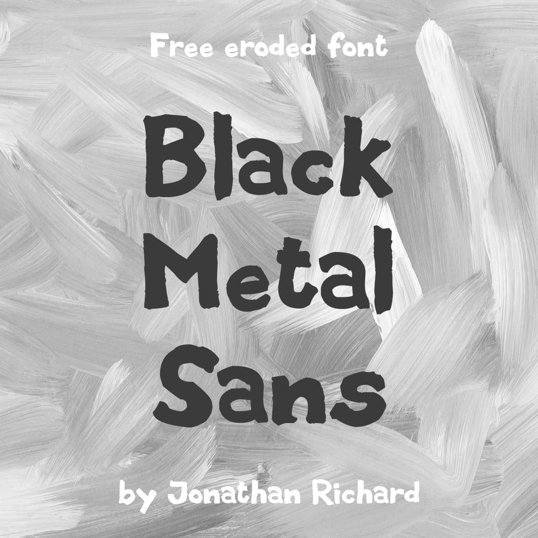 Free Black Metal Sans Font Main Cover by MasterBundles.