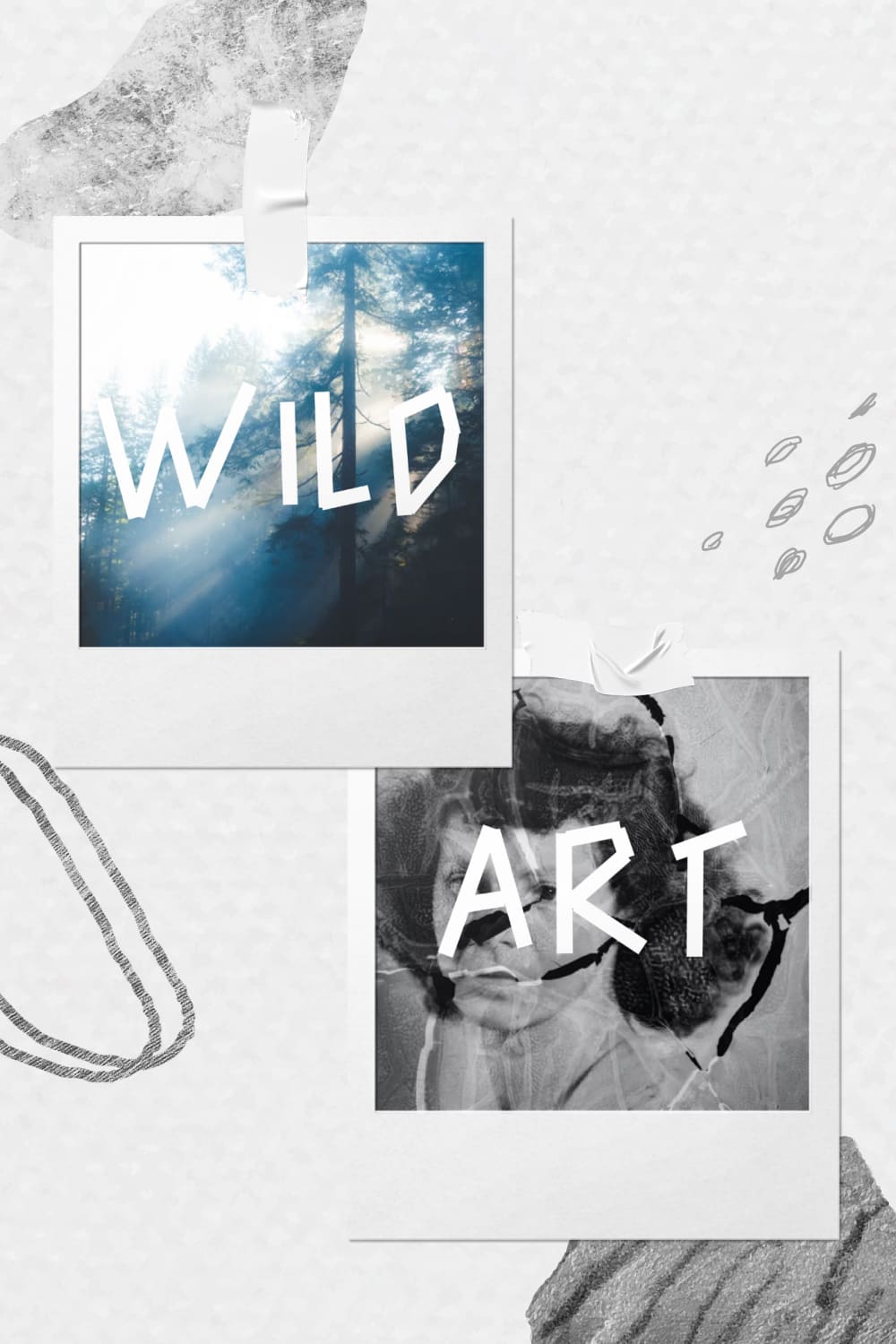 Cool Free Collage Font Pinterest Collage Image by MasterBundles.