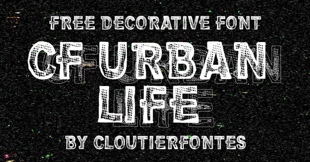 Free Font CF Urban Life MasterBundles Facebook Collage Image.