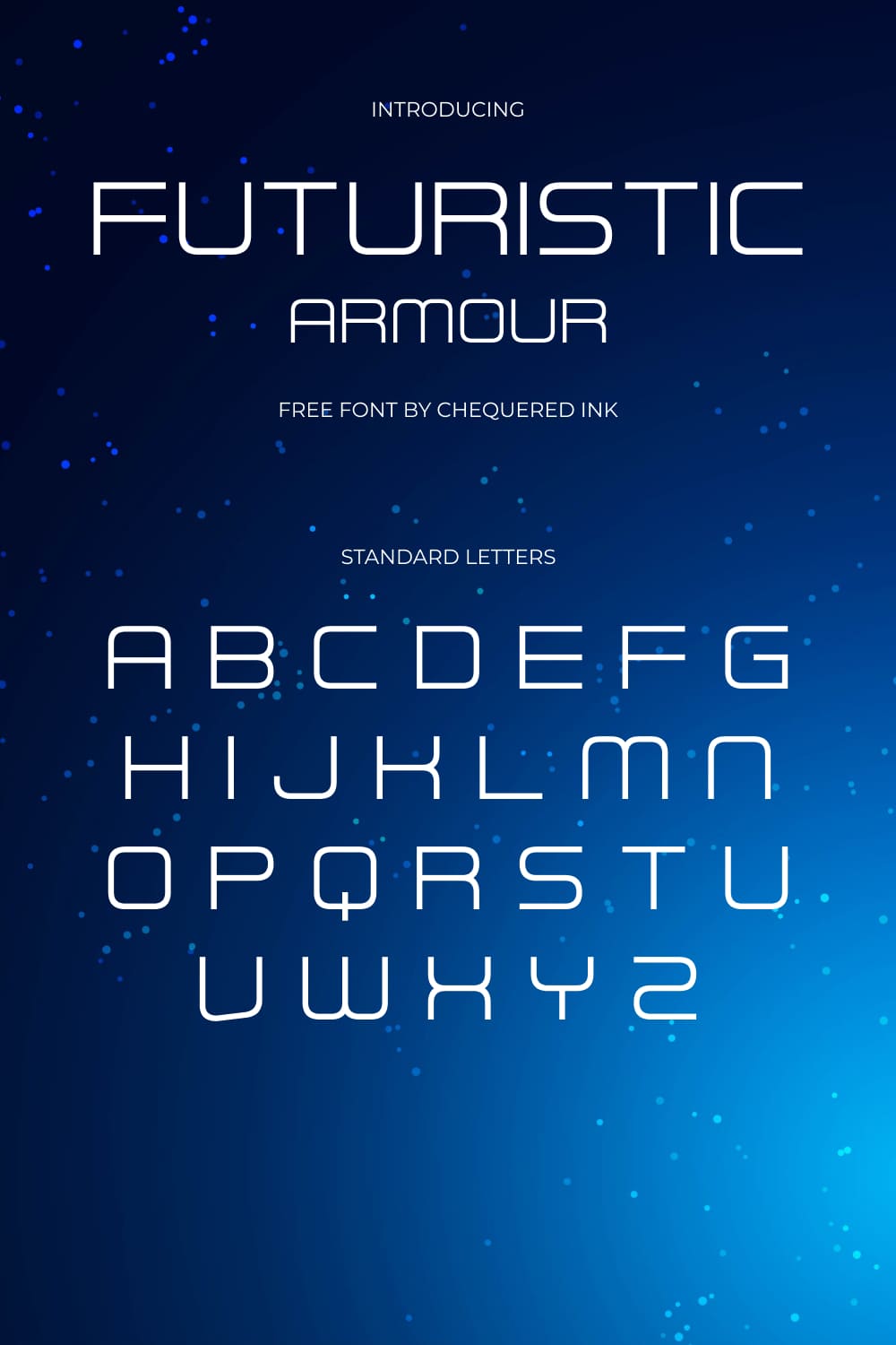 Free Font Futuristic Armour Alphabet Pinterest Collage Image.