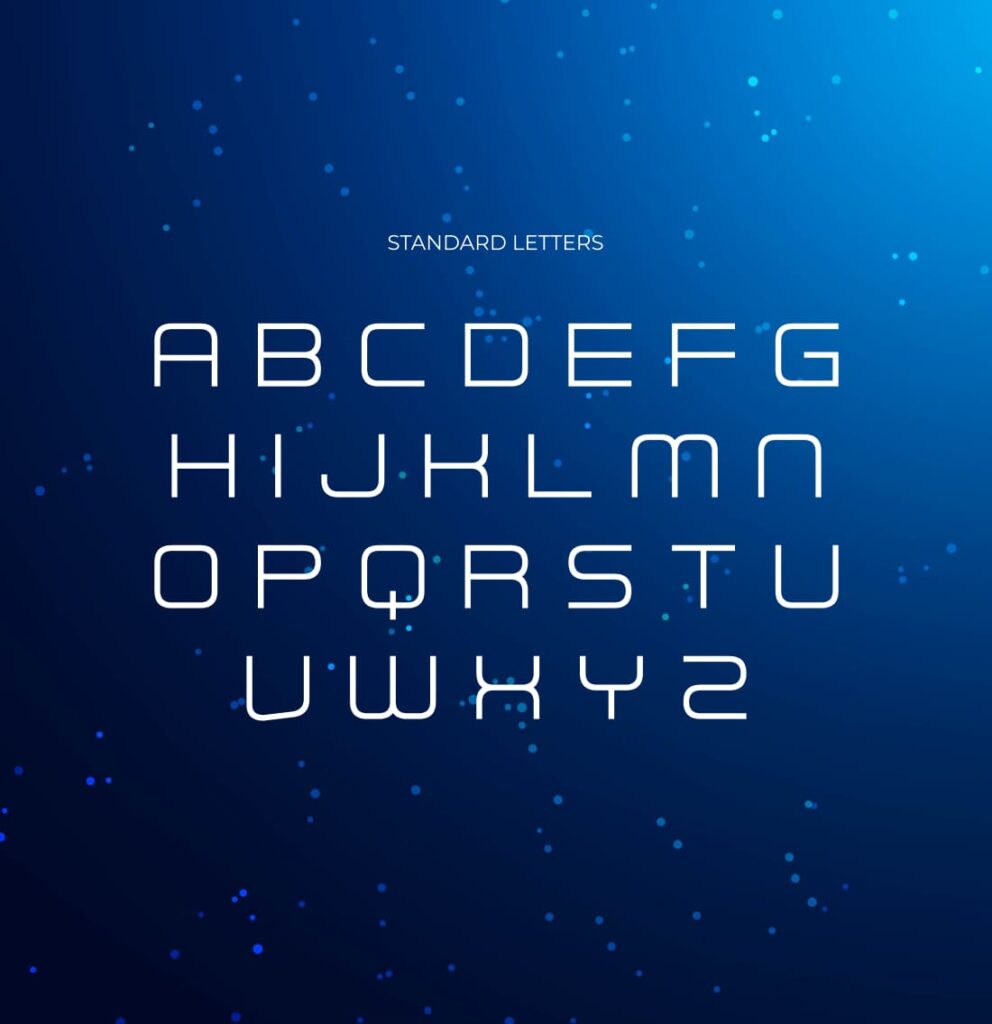 Free Font Futuristic Armour