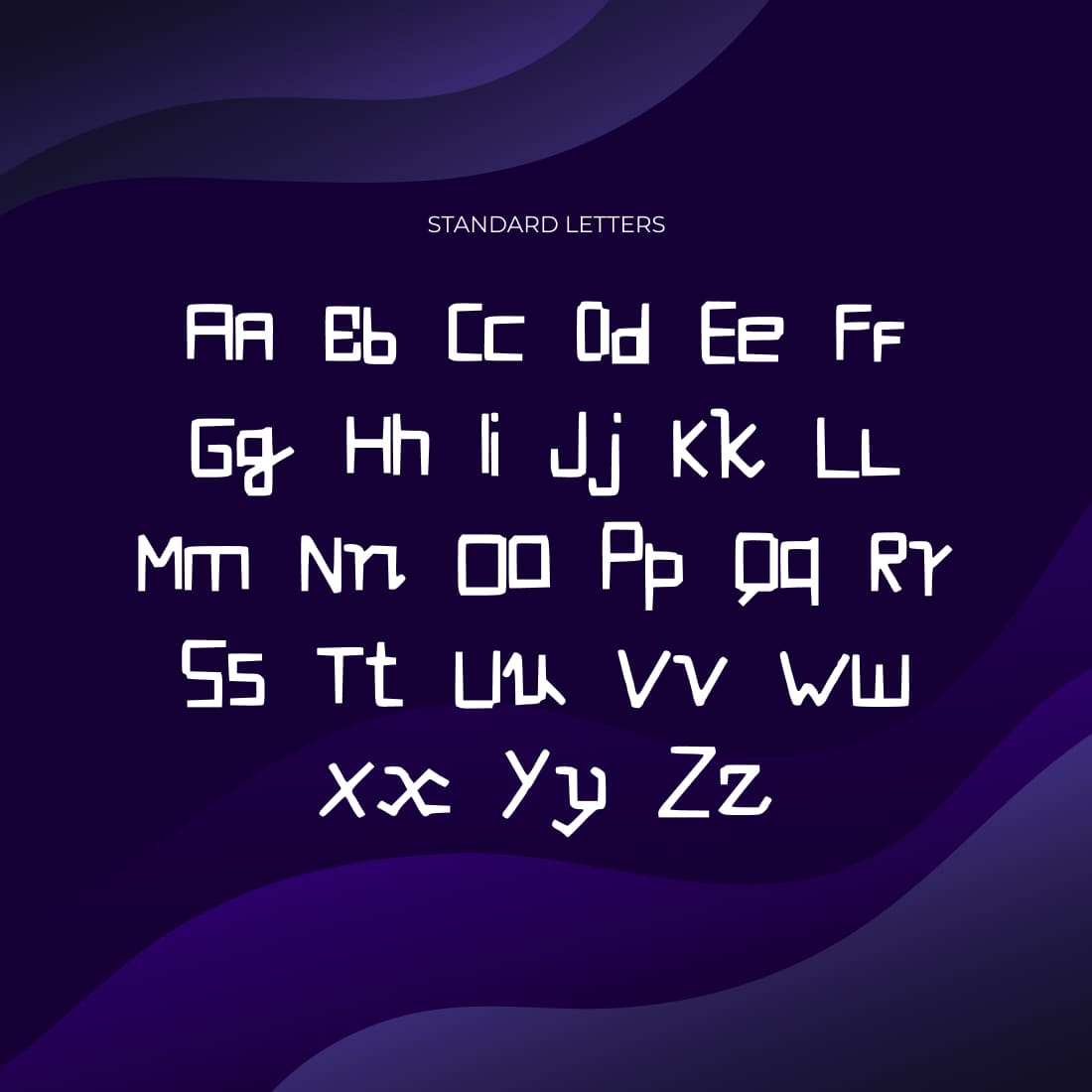 Free Font Futuristic Evolution Standart Letters MasterBundles Preview.