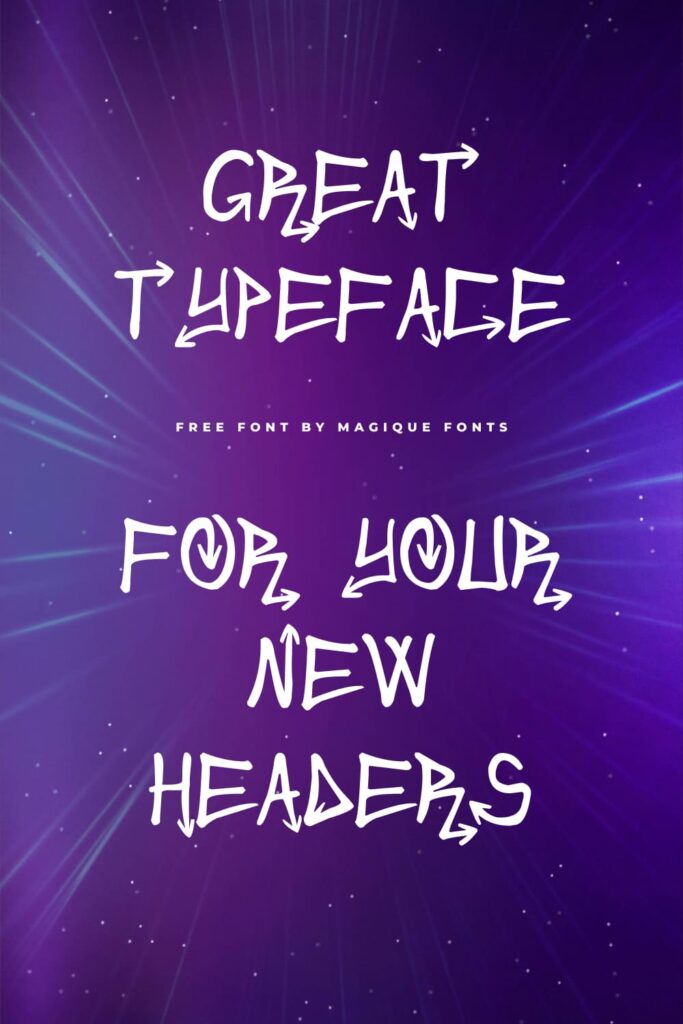 Free Font Urban&Slick Pinterest Preview with Example Phrase.