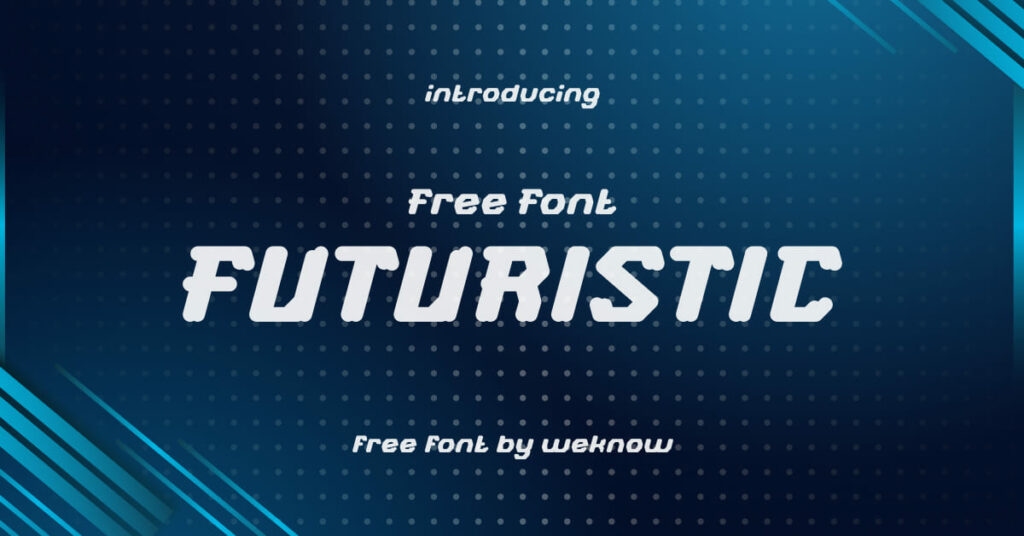 Free Futuristic Font Facebook Collage Image by MasterBundles.