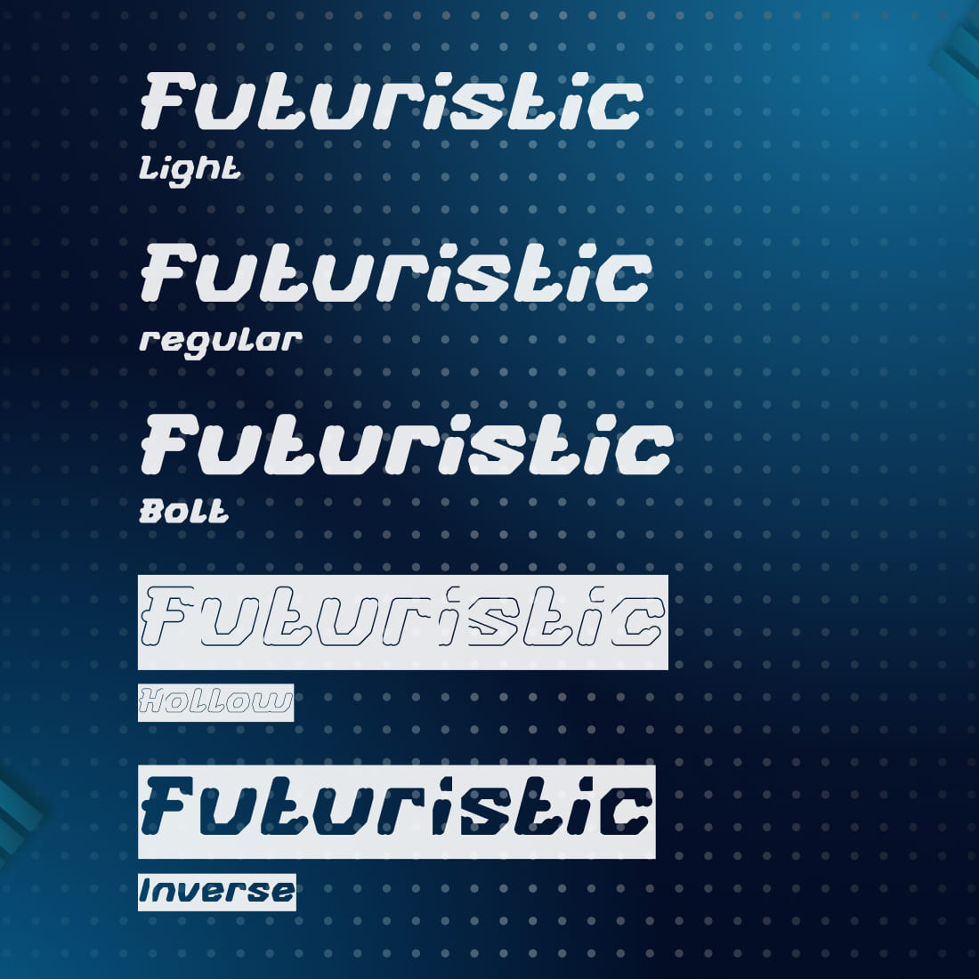 Free Futuristic Font Preview by MasterBundles.