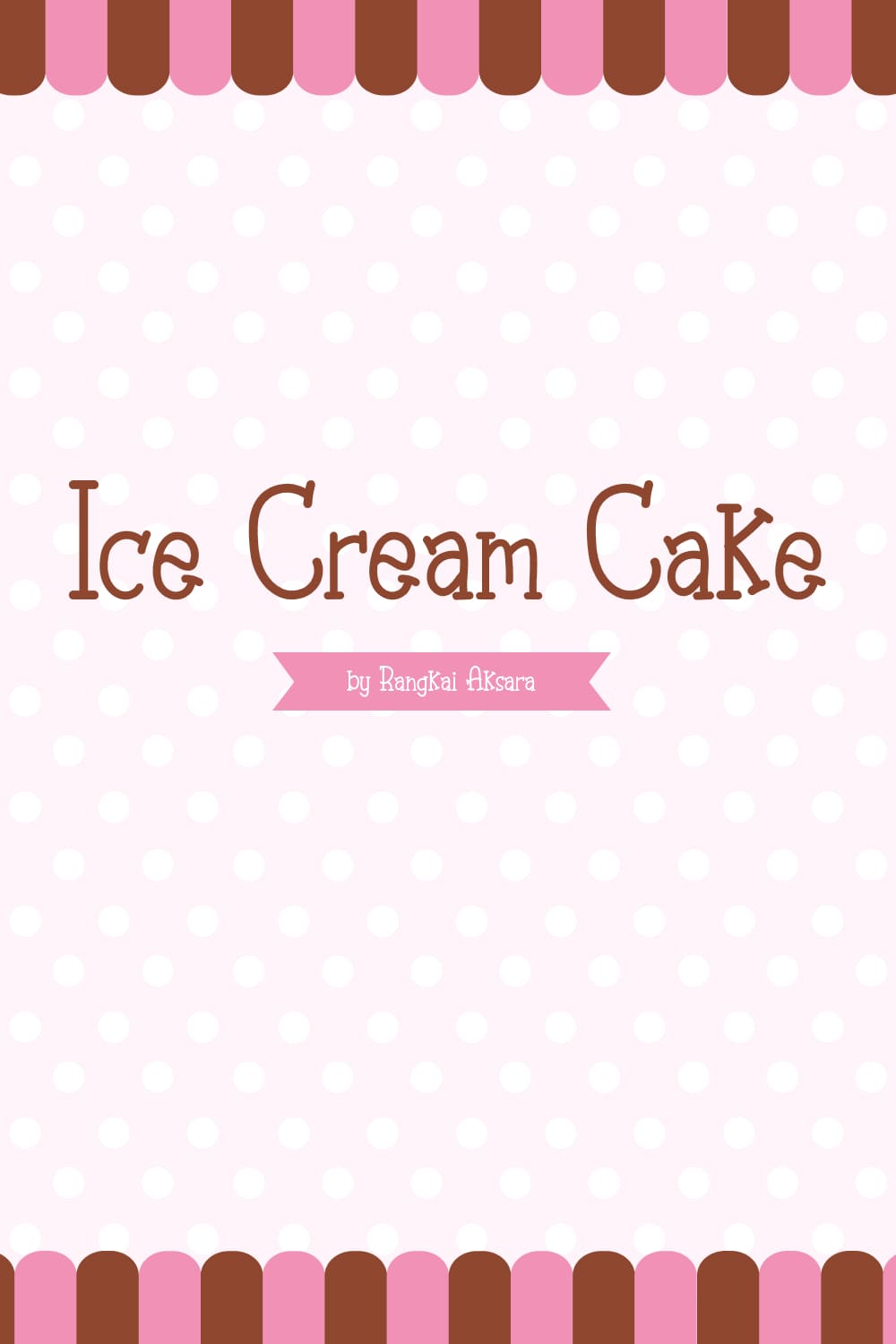 Free Ice Cream Cake Font Pinterest Collage Image by MasterBundles.