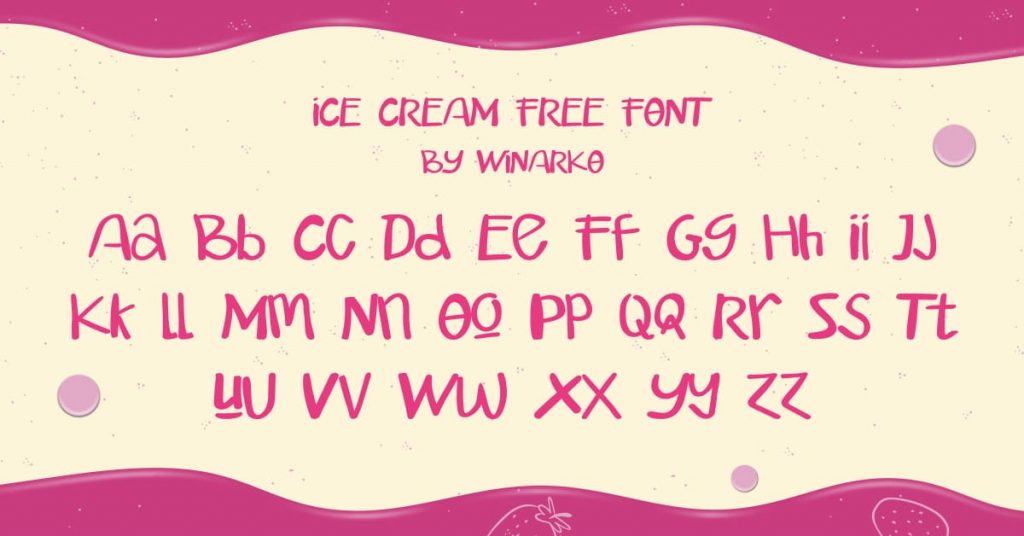 Free Ice Cream Script Facebook Collage Image by MasterBundles.