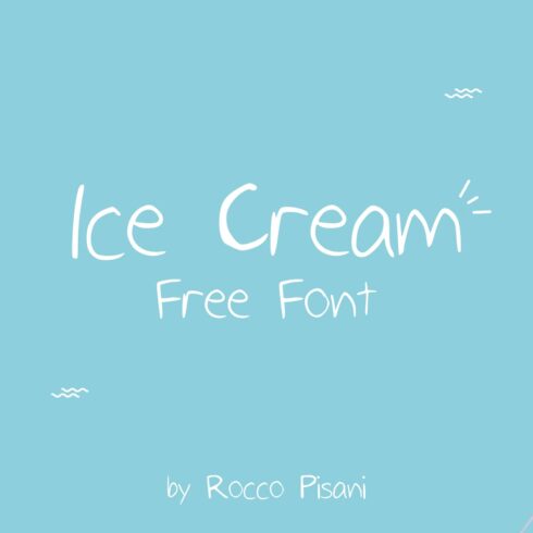 Free Ice Cream Script Font Main Cover by MasterBundles.