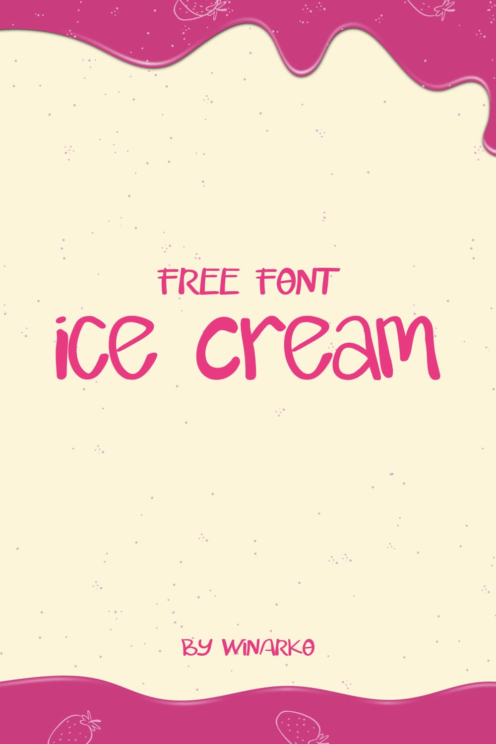 Free Ice Cream Script Pinterest Collage Image by MasterBundles.