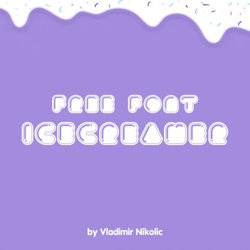 Free Icecreamer Font Main Cover Preview by MasterBundles.
