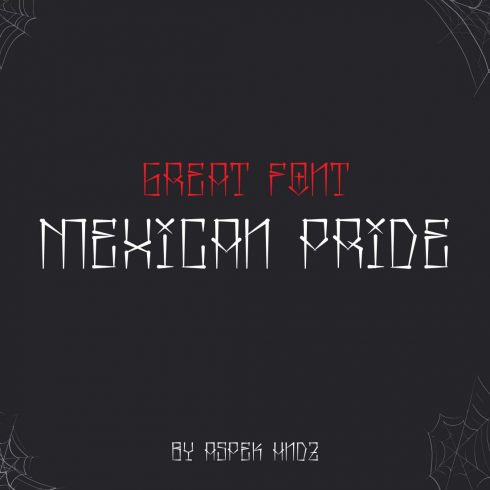 Free Mexican Font Mexican Pride Main Cover Preview by MasterBundles.
