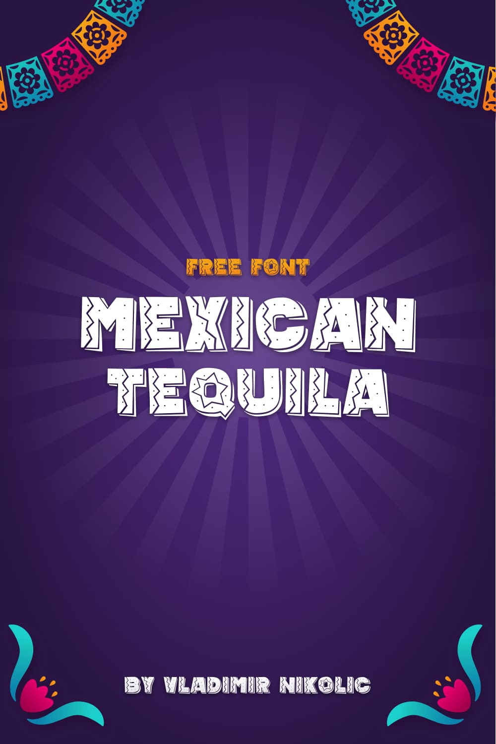 Free Mexican Font Mexican Tequila Pinterest Bright Collage Image by MasterBundles.