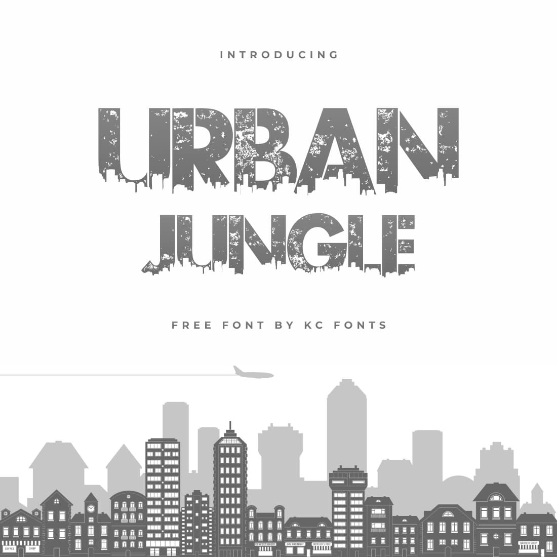 Free Urban Jungle Font Cool Main Cover by MasterBundles.