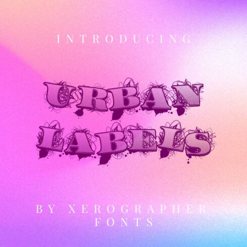 Free Urban Labels Font Bright Main Cover by MasterBundles.