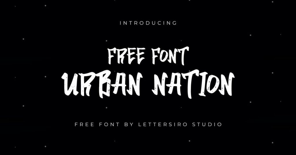 Free Urban Nation Font Black Facebook Collage Image by MasterBundles.