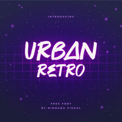 Free Urban Retro Font Main Cover by MasterBundles.