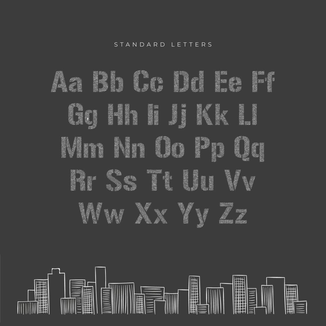 Free Urban Sketch Font Standart Letters MasterBundles Preview.