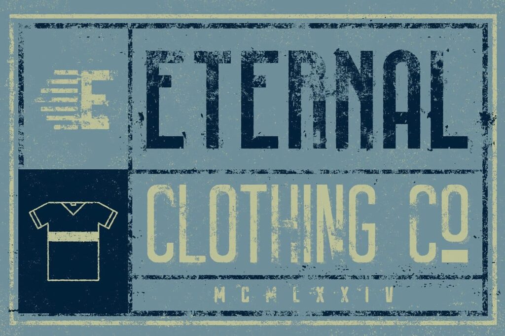 Eternal Clothing Co. Ghost Signs for Adobe Illustrator.