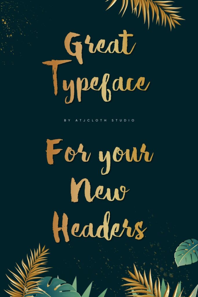 Hello Tropical Free Font Pinterest Preview with Example Phrase.
