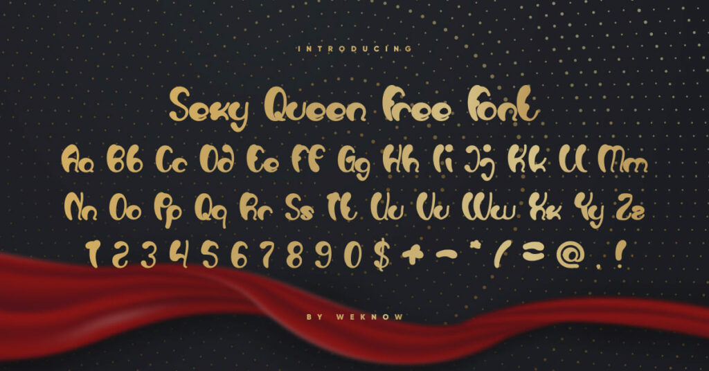 Luxurious Sexy Free Font Facebook Alphabet Collage Image by MasterBundles.