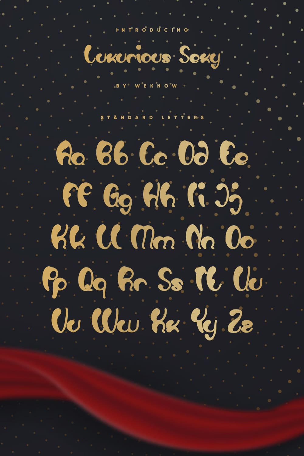 Luxurious Sexy Free Font MasterBundles Pinterest Collage Image with Alphabet.