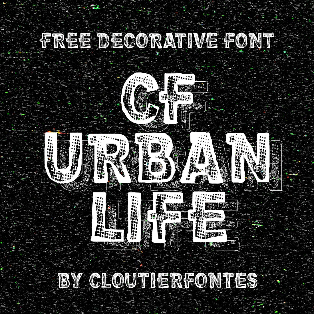 Main Cover Free Font CF Urban Life by MasterBundles.