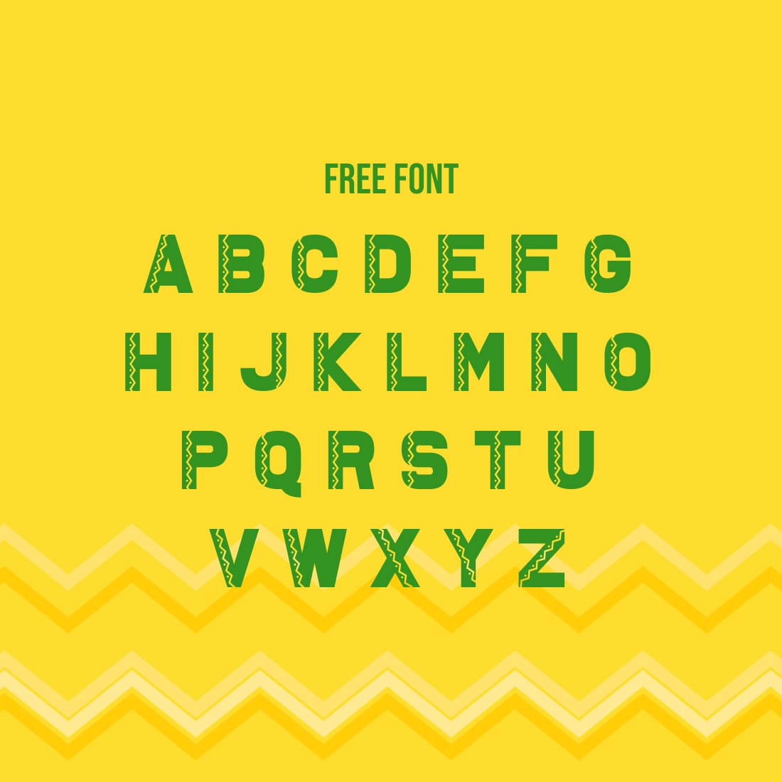 MasterBundles Free Mexican Font Ambystoma Mexicanum Cover with Alphabet.