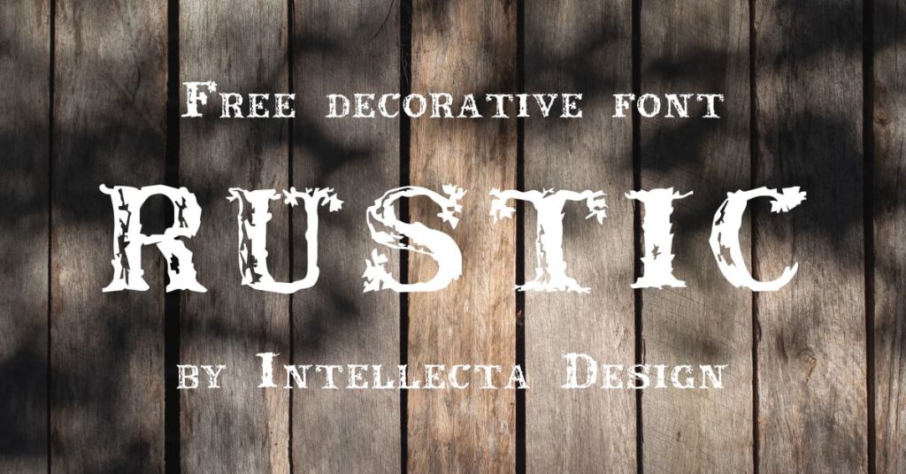 MasterBundles Free Rustic Font Facebook Collage Image.