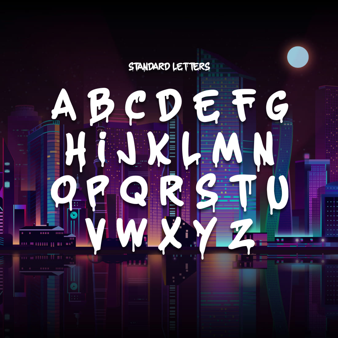 MasterBundles Free Urban Heroes Font Standart Letters Preview.