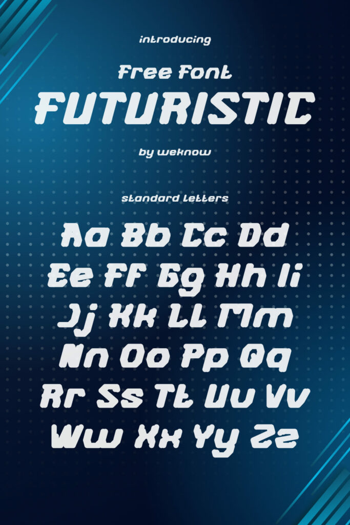MasterBundles Pinterest Collage Image with Free Futuristic Font Standart Letters.