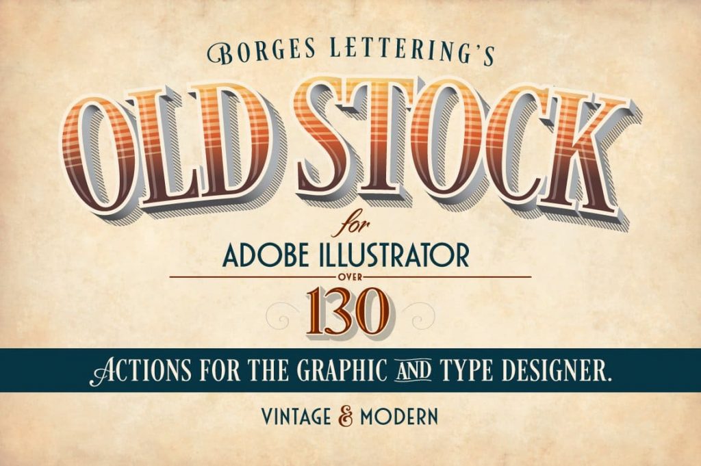 Cover for Old Stock-Illustrator Actions.