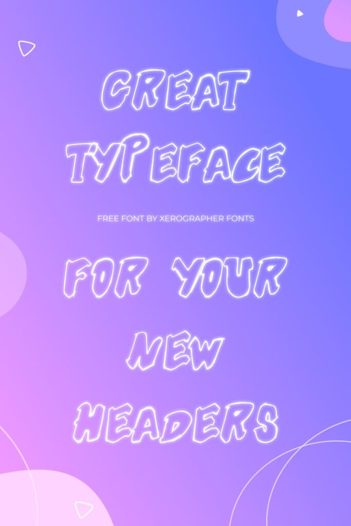 Pinterest Preview with Free Font Futuristic Outline Example Phrase.