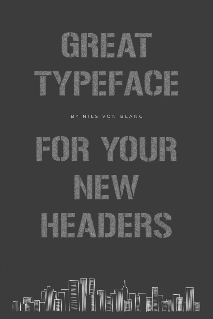 Pinterest Preview with Free Urban Sketch Font Example Phrase.