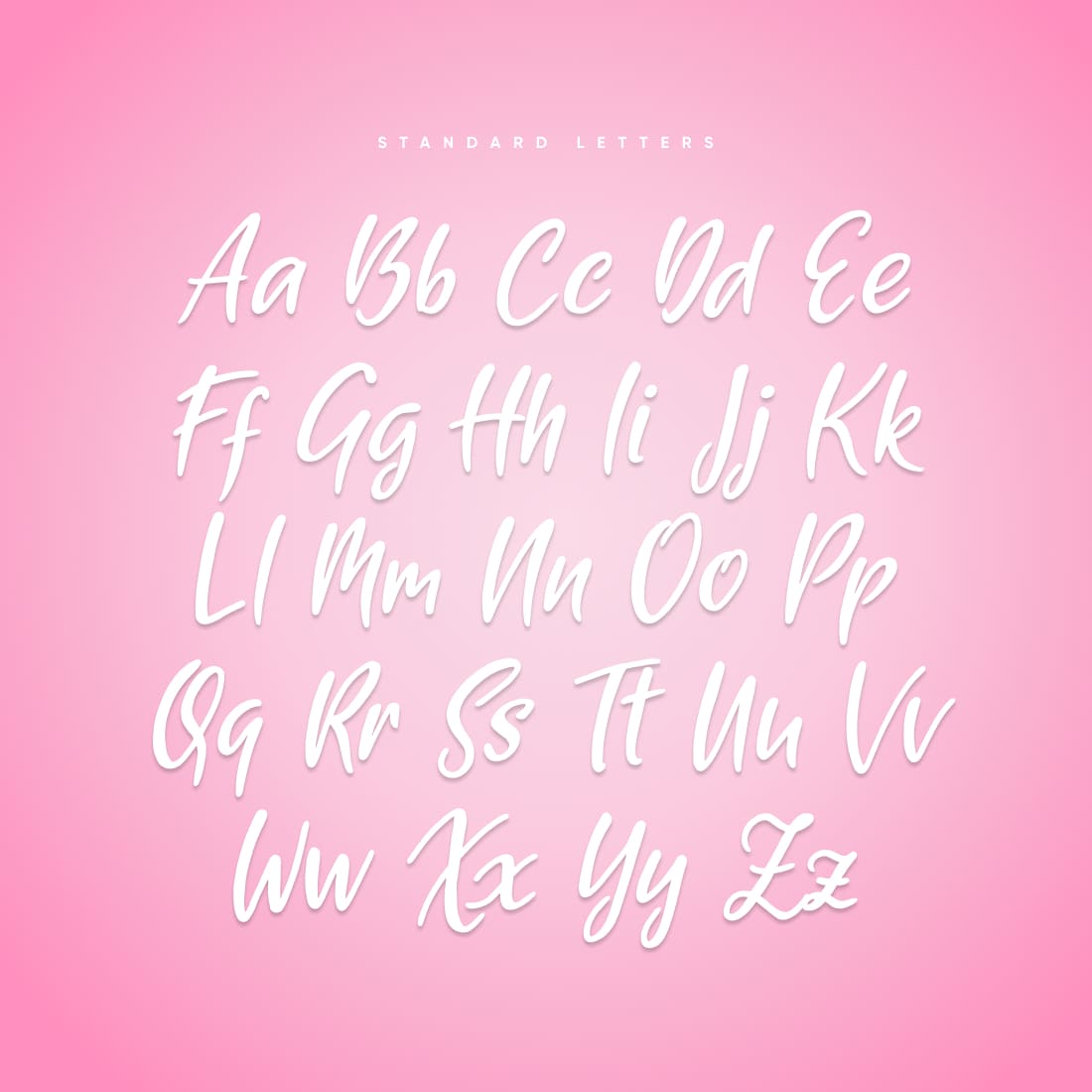 Sexy Beauty Free Font Alphabet Preview.