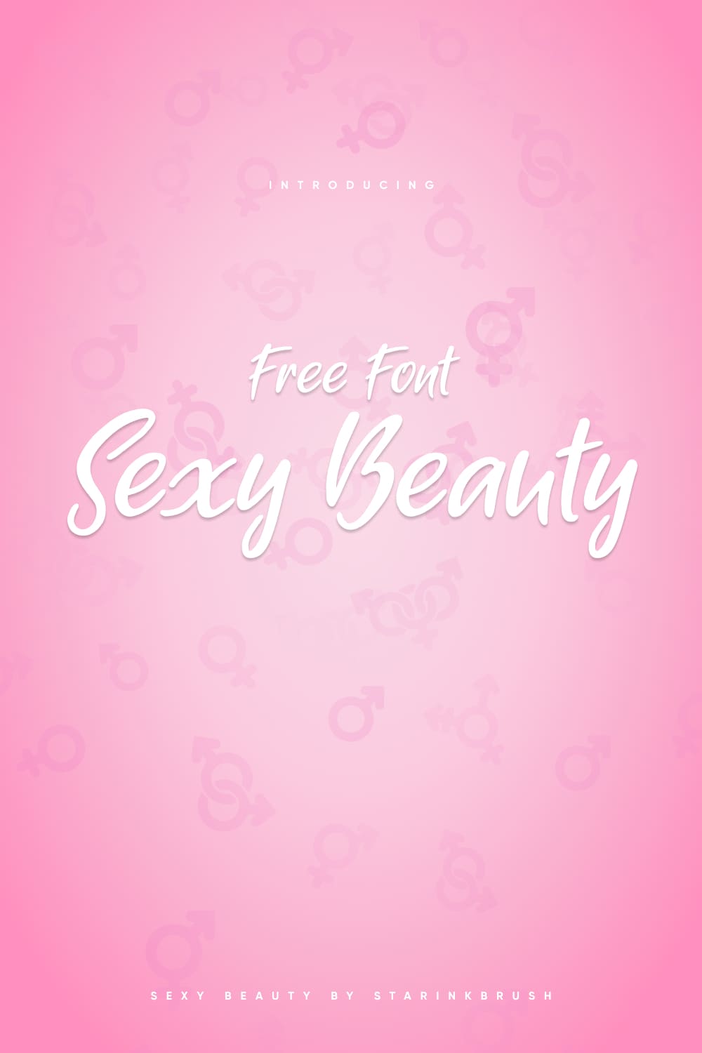 Sexy Beauty Free Font Beautiful Pink Pinterest Collage Image by MasterBundles.