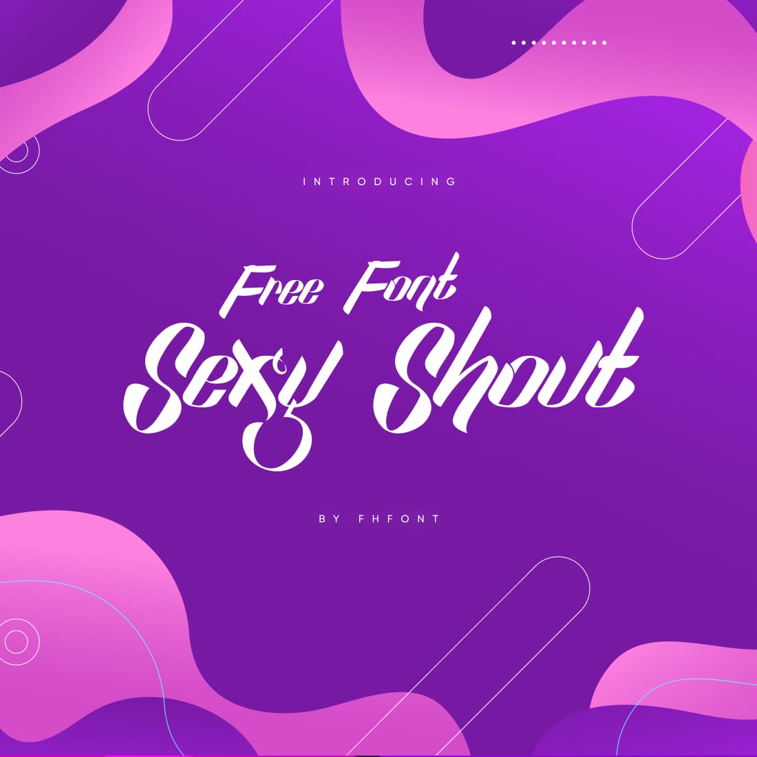 Sexy Shout Free Font Main Cover by MasterBundles.