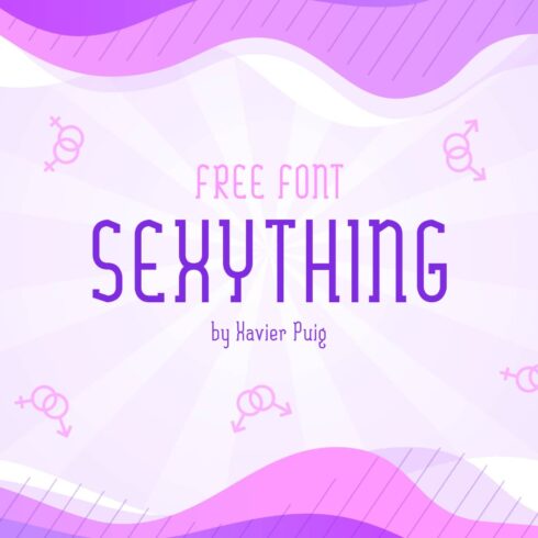 Sexything Free Font Cool Main Cover by MasterBundles.