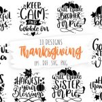 Thanksgiving Fall Autumn SVG cover image.