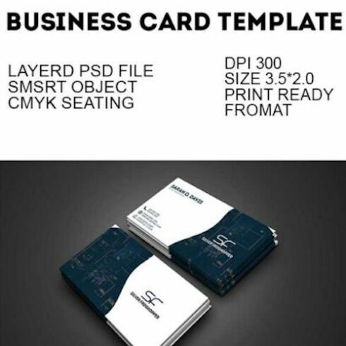 Corporate Business Card Template Only $6