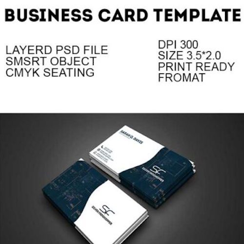 Tech Business Card Only cover image.