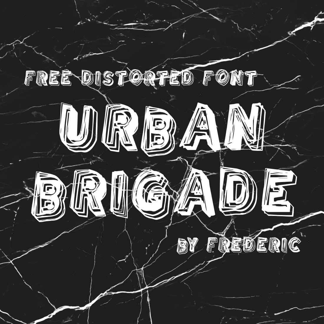 Urban Brigade Free Font Main Preview by MasterBundles.