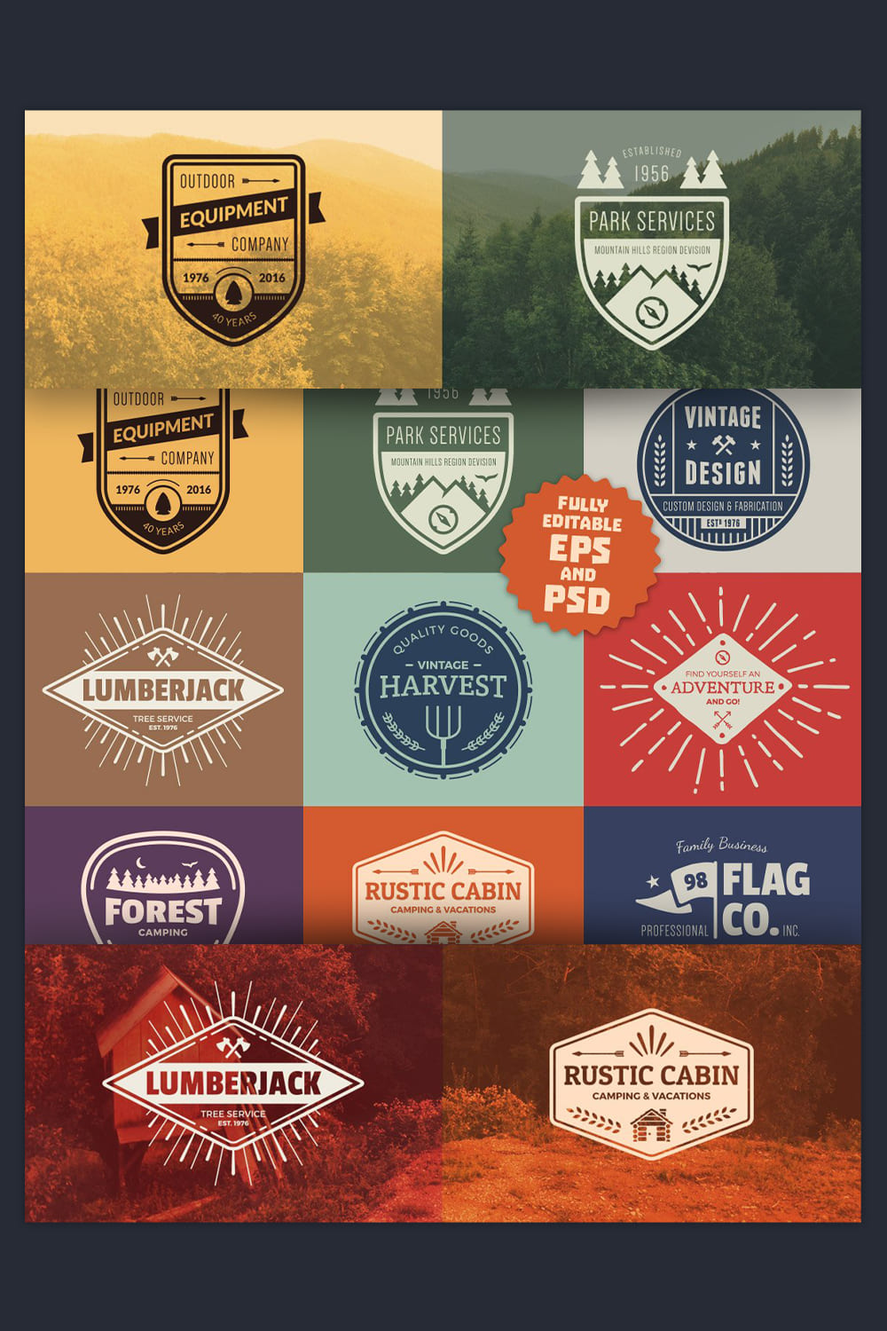 Vintage Logo Graphics Badges Pinterest image2.