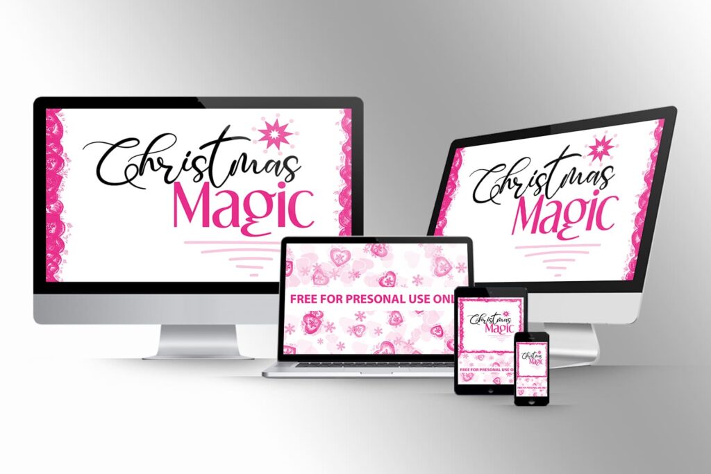 Christmas magic free svg files devices.