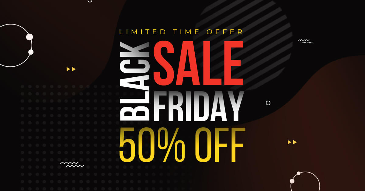 Free Stylish Black Friday Promo Pack facebook image.