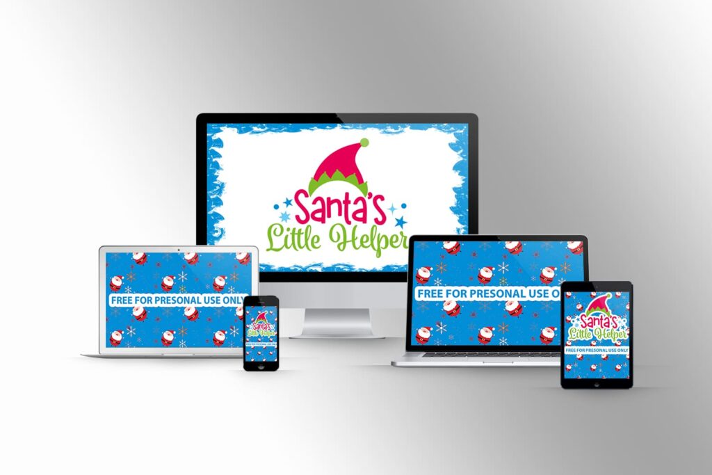 Quote santas little helper on devices.