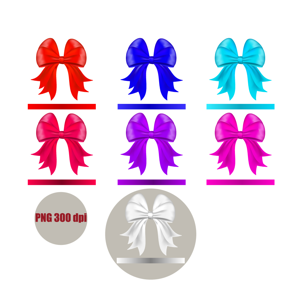 Bows and Ribbons Clipart.