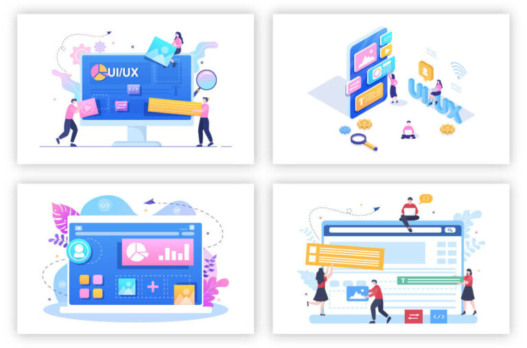 16 UI & UX Programmer Flat Design – MasterBundles