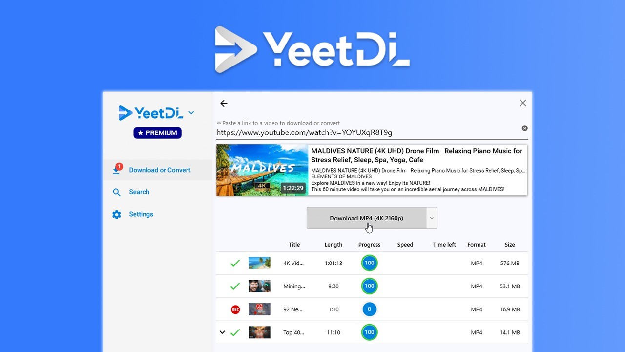 YeetDL Premium Plan: Download YouTube videos with 33% OFF – (Multi-Device)