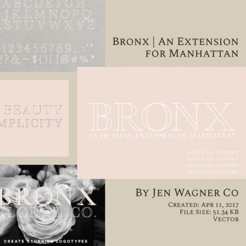 Bronx, An Extension For Manhattan By Jen Wagner Co - "Create Stunning Logotypes".
